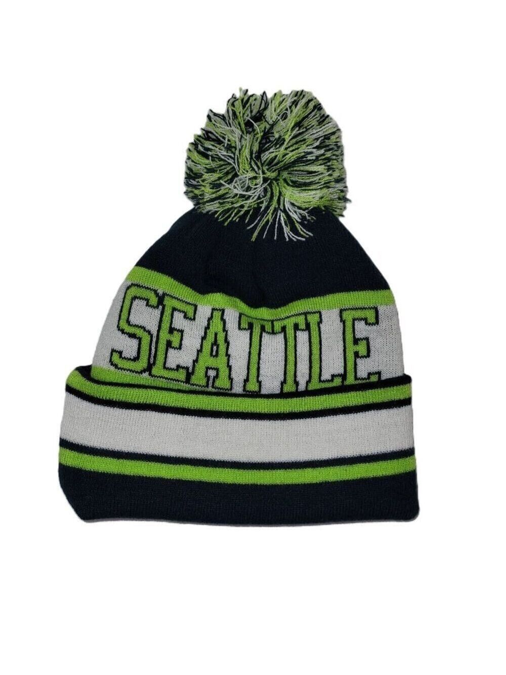 Seattle Seahawk Knit Hat One Size